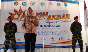 Dr. KH. Tafsir, MAg. dalam Tabligh Akbar Pembangunan Asrama MBS Bandongan Kab. Magelang, Ahad 2 Juli 2023.